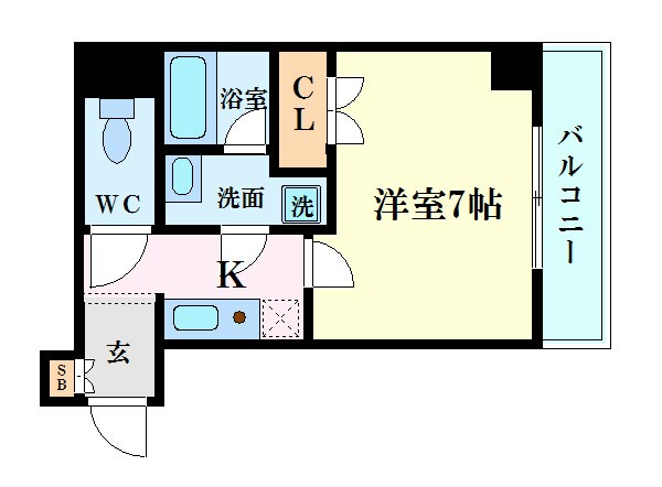 S-FORT江坂Salitaの物件間取画像