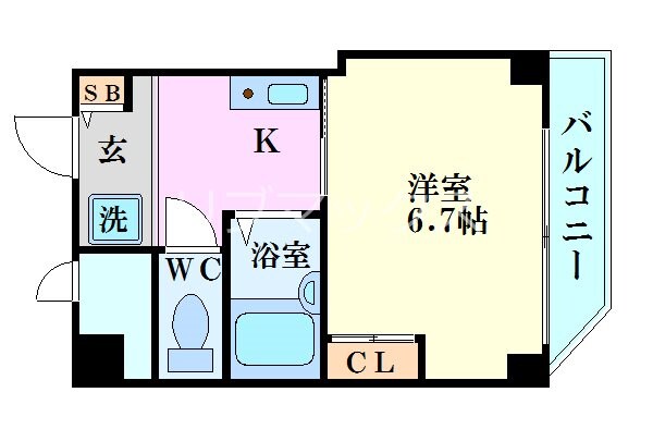 サンガ梅田の物件間取画像