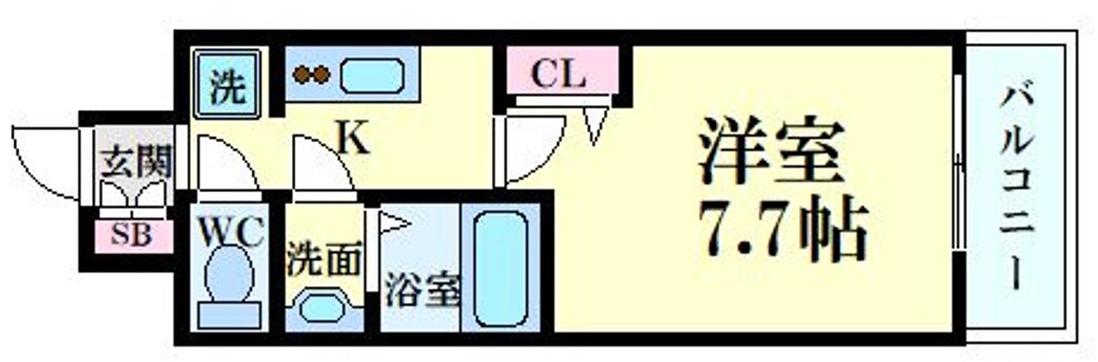 塚本駅 徒歩7分 3階の物件間取画像