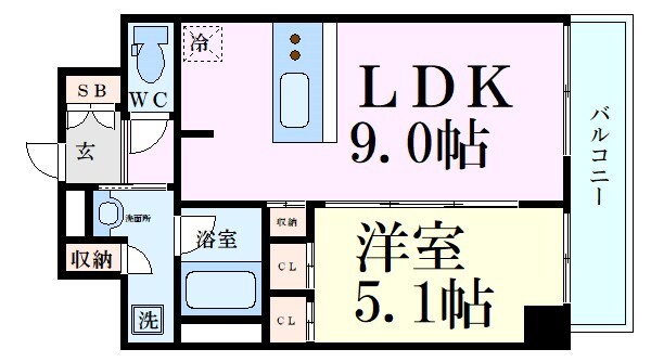 新大阪駅 徒歩8分 6階の物件間取画像