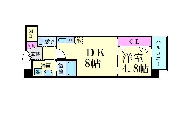 ル・レーヴ江坂の物件間取画像