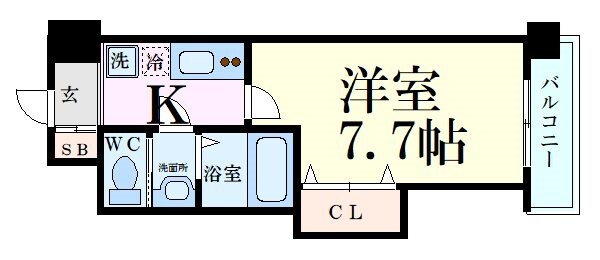 Luxe新大阪Ⅰの物件間取画像