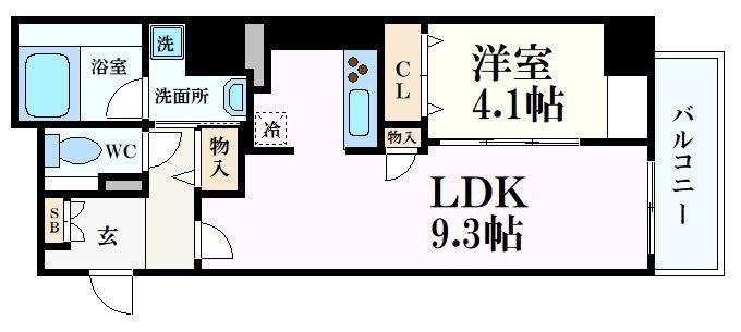 ラフィット松屋町の物件間取画像