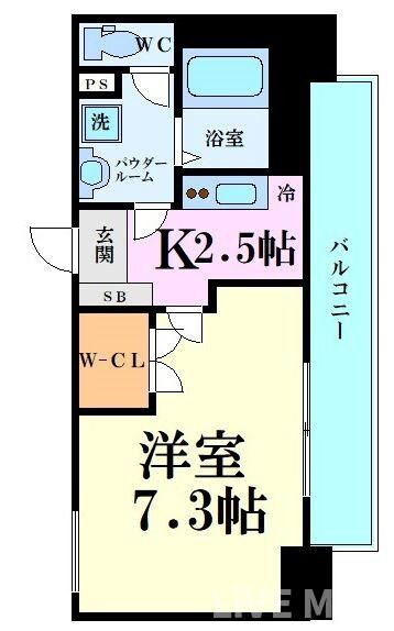 グランパシフィック北新町の物件間取画像