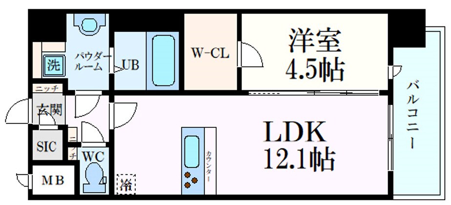 スプランディッド新大阪VIIの物件間取画像