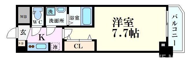 S-RESIDENCE堺筋本町Unoの物件間取画像