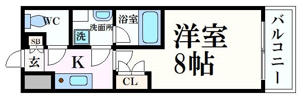 S-FORT江坂Salitaの物件間取画像