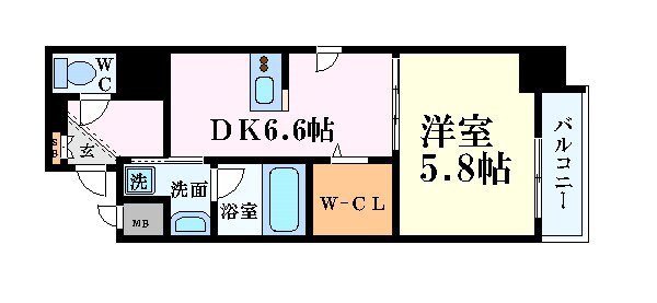 アザレア梅田の物件間取画像