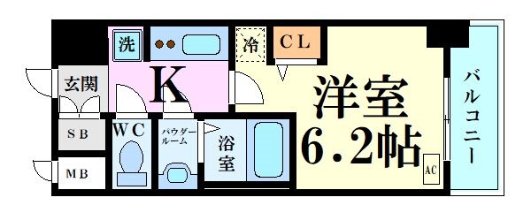 エステムコートディアシティＷＥＳＴの物件間取画像