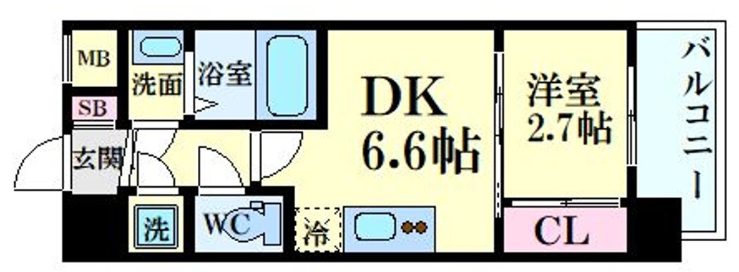 セレニテ東三国ミラクの物件間取画像