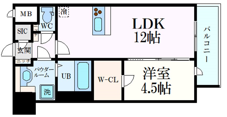 スプランディッド新大阪VⅠの物件間取画像