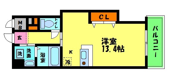 パストラーレ江坂の物件間取画像