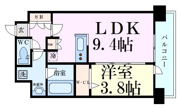 アーバネックス江坂広芝の物件間取画像