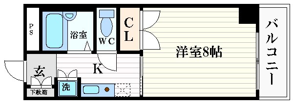 ラファイン江坂の物件間取画像