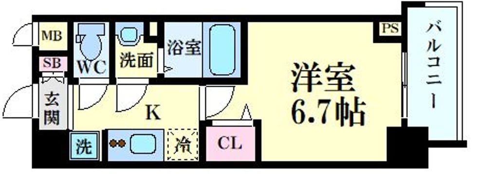 ArtizA淡路の物件間取画像