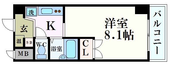 ラウム江坂の物件間取画像