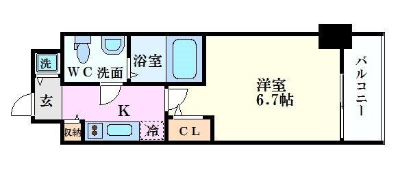 S-RESIDENCE北浜の物件間取画像