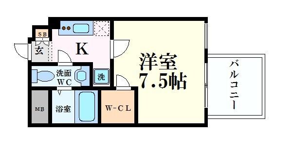 セレニテ上町台の物件間取画像