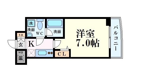 セレニテ上町台の物件間取画像