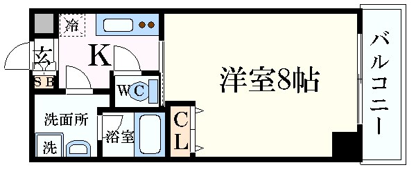 エルソル江坂の物件間取画像