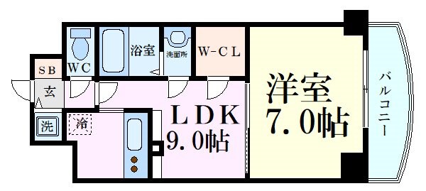 新大阪駅 徒歩3分 13階の物件間取画像