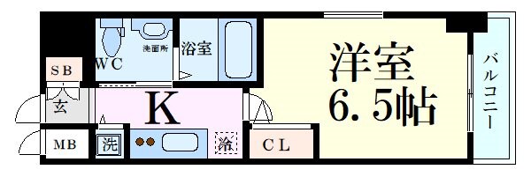 江坂駅 徒歩4分 11階の物件間取画像