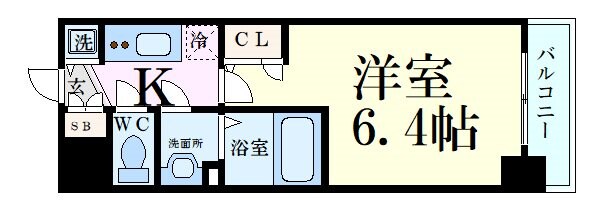 プレサンス中之島公園アティレの物件間取画像