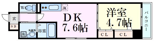 パークフラッツ新大阪の物件間取画像