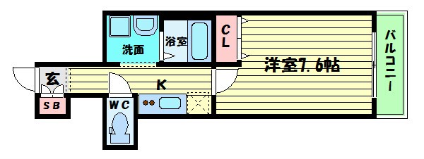 プレサンス堺筋本町駅前　の物件間取画像