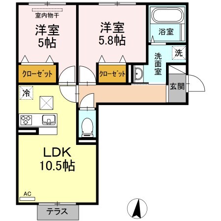 メゾンOTCの物件間取画像