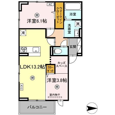 （仮）奉還町4丁目PJD-ROOM新築工事の物件間取画像