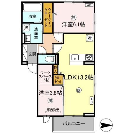 （仮）奉還町4丁目PJD-ROOM新築工事の物件間取画像