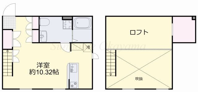 プリマガーデン岡山　壱番館の物件間取画像