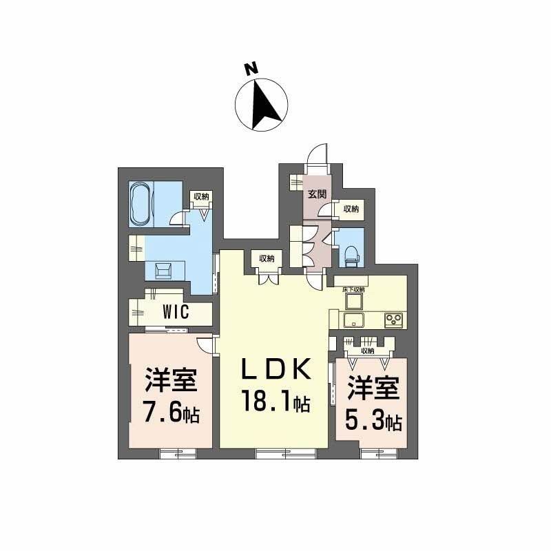 ＧｒｅｅｎＧａｒｄｅｎ東古松の物件間取画像