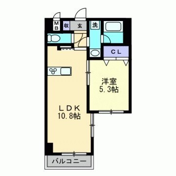 エスコパークヒルズ問屋町の物件間取画像