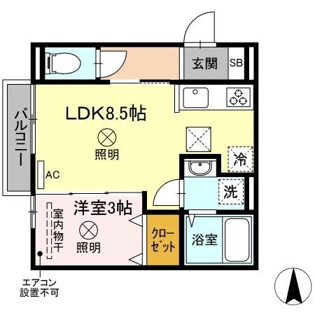 ブランノワールの物件間取画像