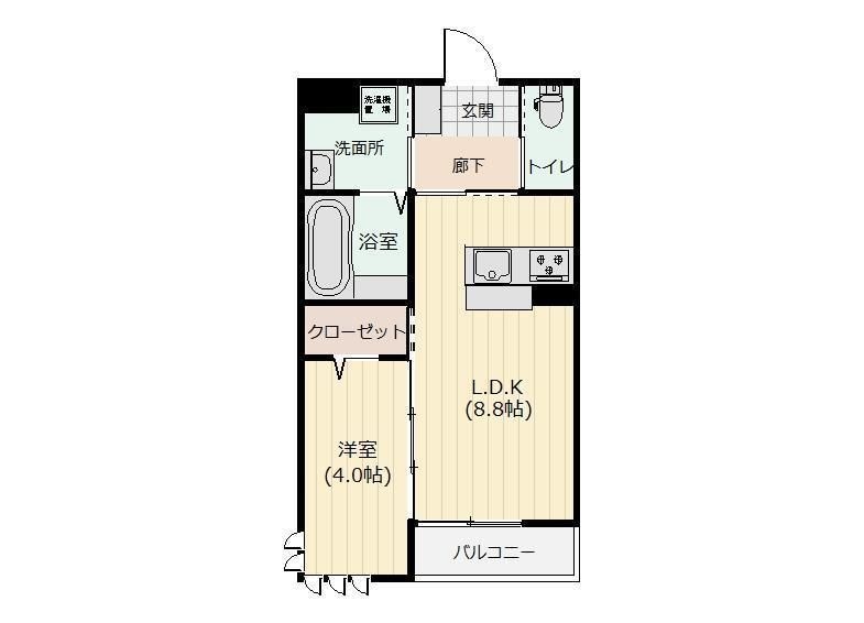 Rian伊福町の物件間取画像