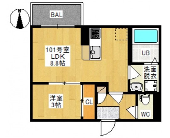 REGALEST 門田屋敷Ⅱの物件間取画像