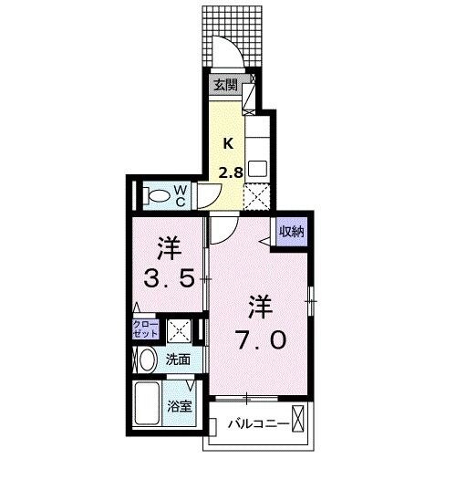 フォルテ高柳の物件間取画像