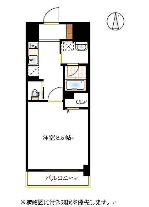 グランスクエア岡山駅西の物件間取画像