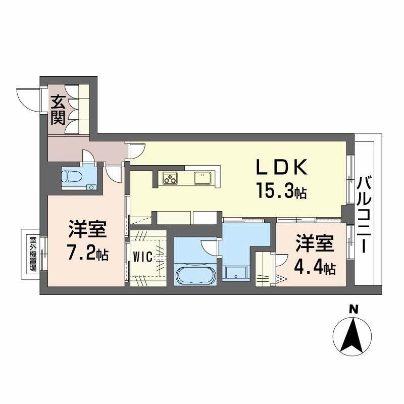 プレミアス学南の物件間取画像