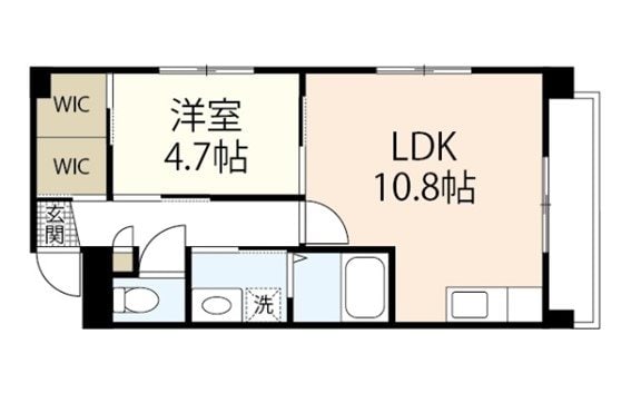 カーサあくら通りの物件間取画像