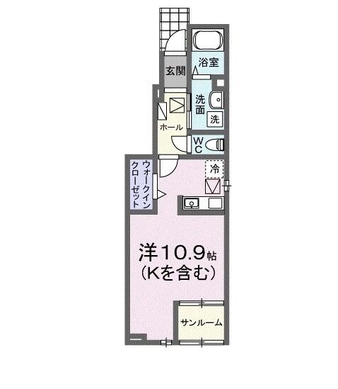 マーベラスＫ３　Ｂの物件間取画像