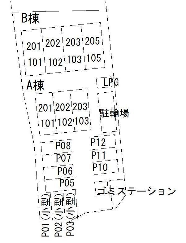 フルーリー中撫川Ｂ棟の物件内観写真