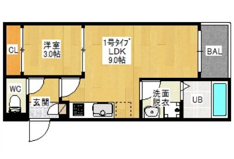 REGALEST 奥田の物件間取画像