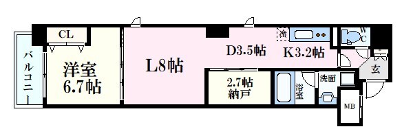 ＧＯＬＤ　ＷＩＮＧⅡの物件間取画像