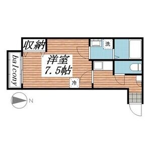 愛宕橋駅 徒歩6分 2階の物件間取画像