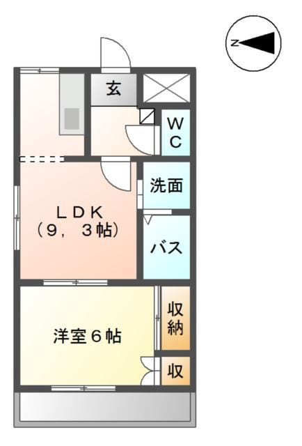 南仙台駅 徒歩22分 1階の物件間取画像