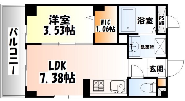 ラシーネ錦町の物件間取画像