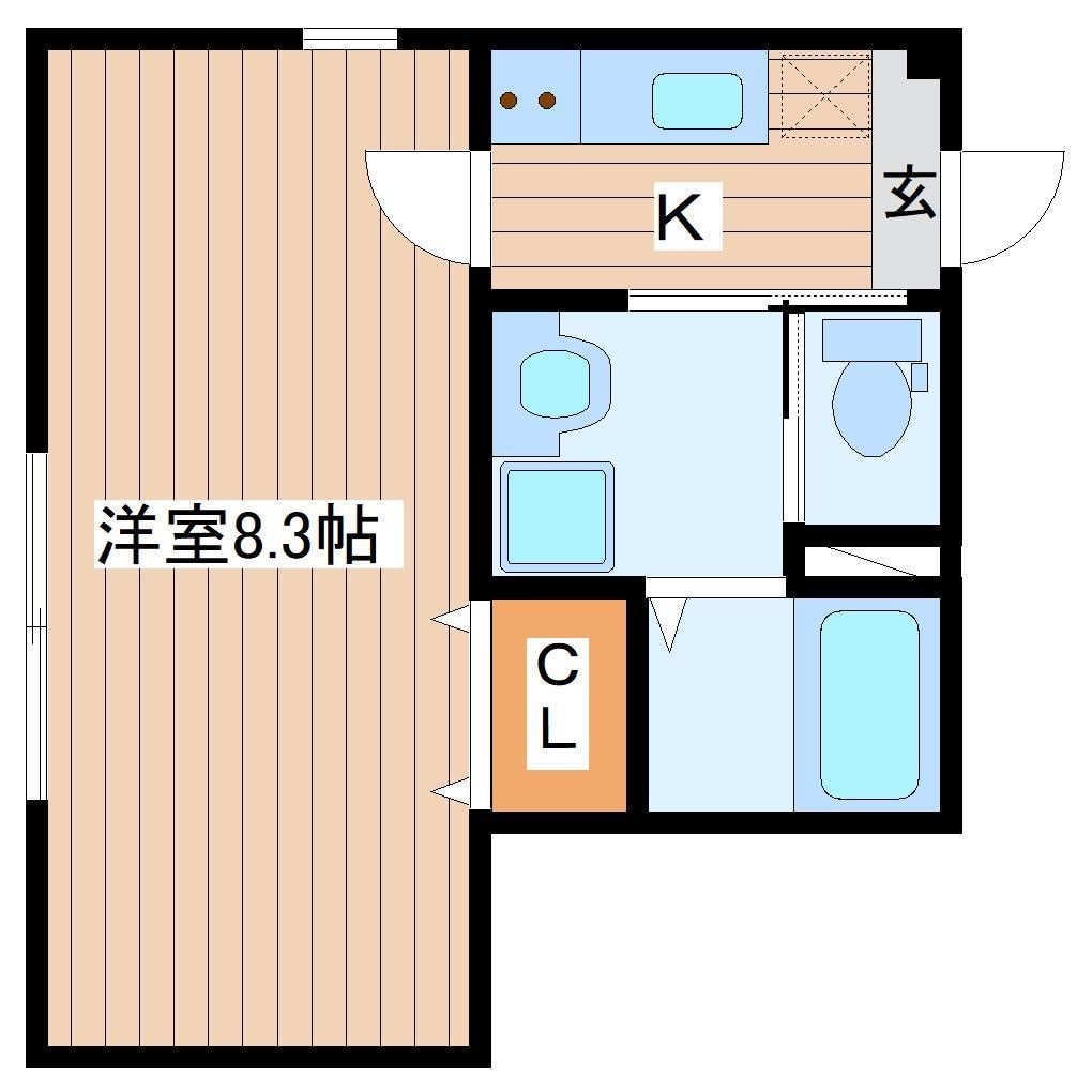 北山駅 徒歩3分 2階の物件間取画像